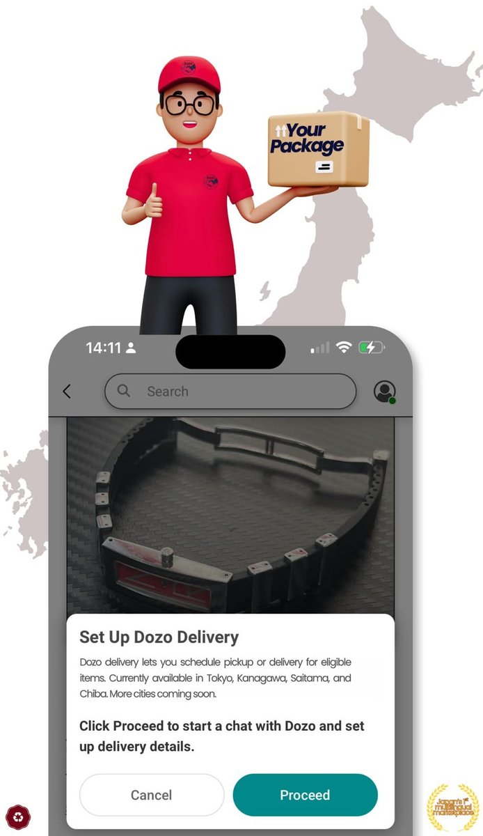 Dozo doorstep delivery support across Japan